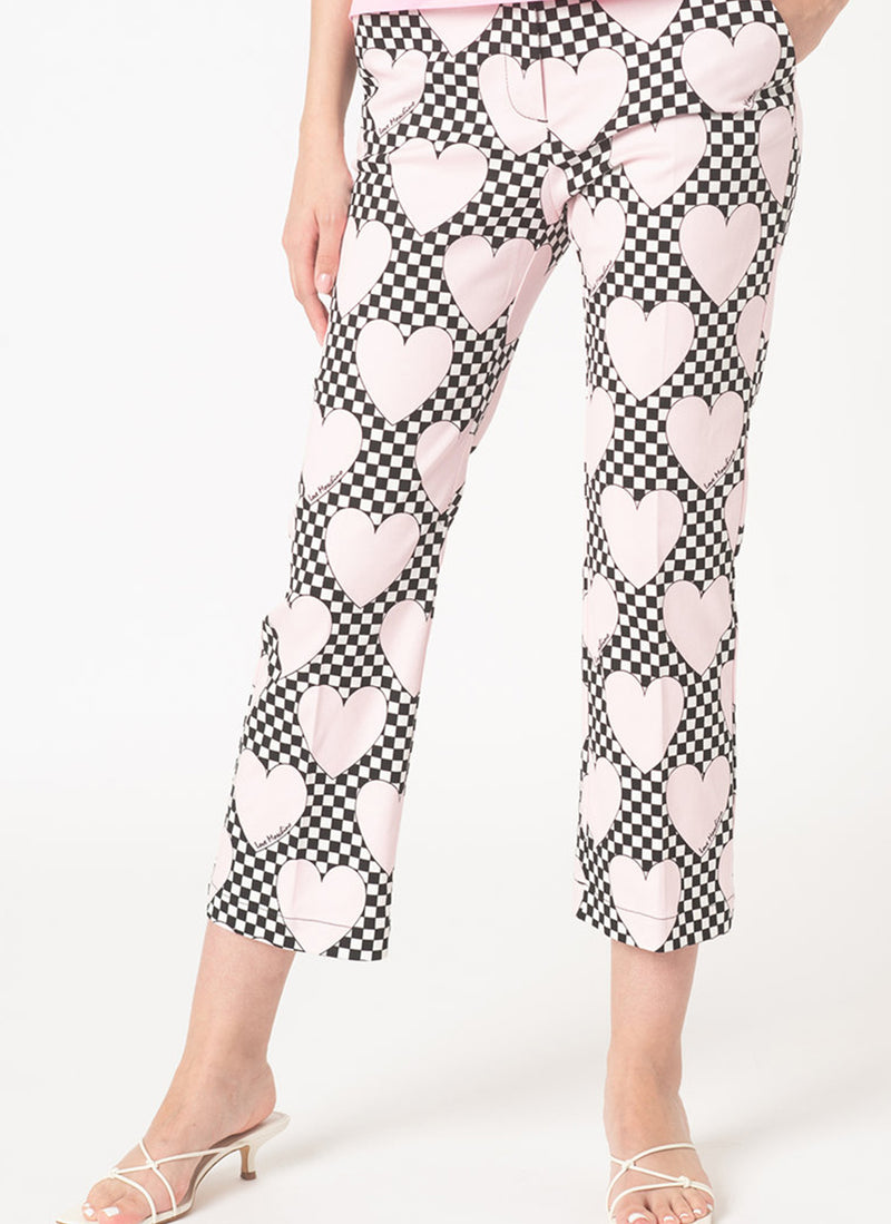 Moschino - Pantalon Imprimé - Pr.Hearts-Pink - Femme