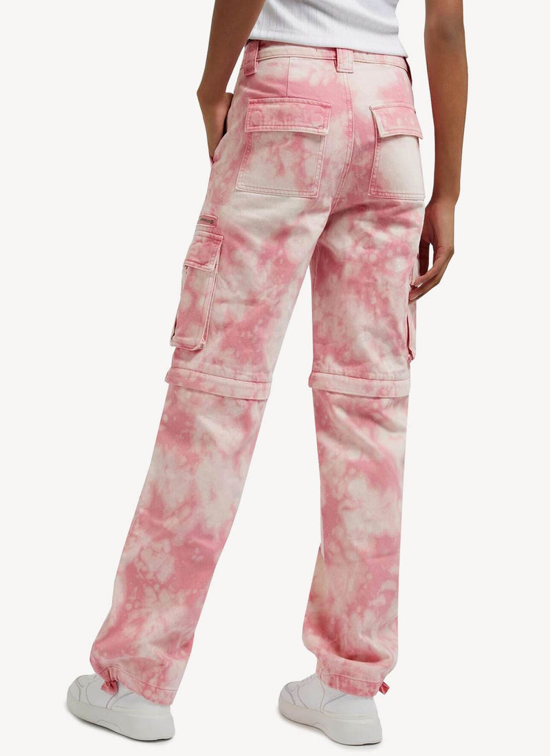 Guess - Pantalon Tie Dye - Morning Pink Tie Dye - Femme