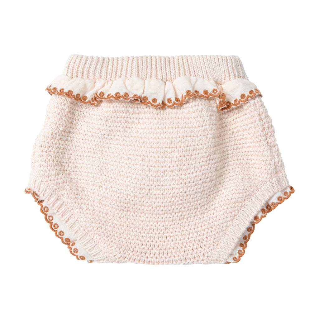 Babyshorts med broderet kant – Paradis