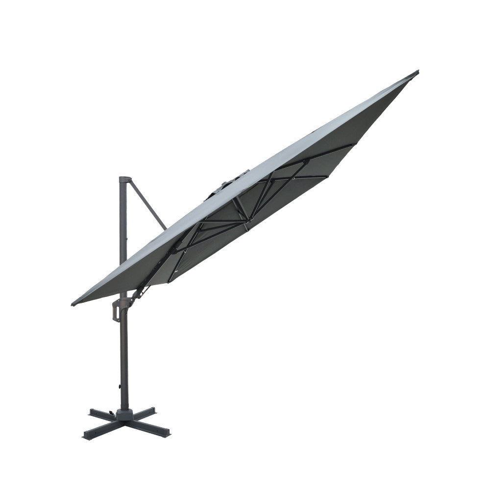 Veya - Rectangular Cantilever Parasol - Aluminium - Dark Grey