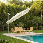 Veya - Sombrilla rectangular excéntrica - Aluminio - Beige