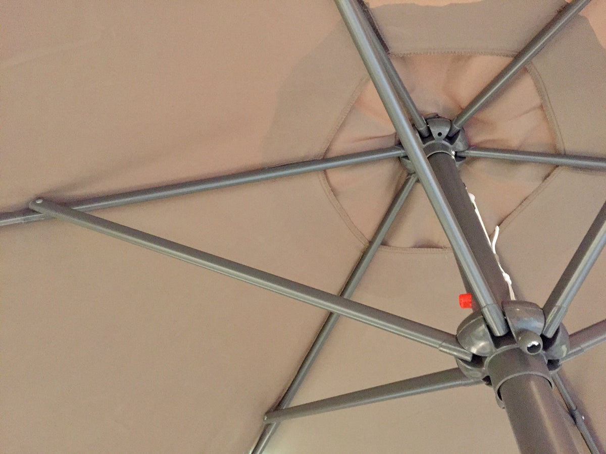 GESCOVA - Gedeon Round Aluminium Parasol - Ø 300 cm - Taupe