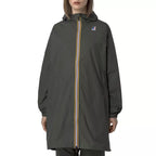 Parka Con Cappuccio K-Way Le Vrai 4.0 Eiffel East - Kaki/Nero