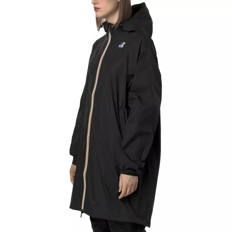 K-Way Le Vrai 4.0 Eiffel East Hooded Parka - Black Pure