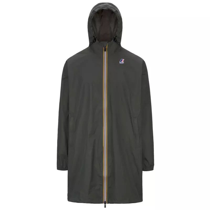 Parka À Capuche K-Way Le Vrai 4.0 Eiffel East - Kaki/Noir