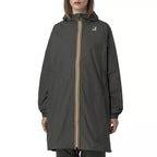 Parka con Capucha K-Way Le Vrai 4.0 Eiffel East - Caqui/Negro