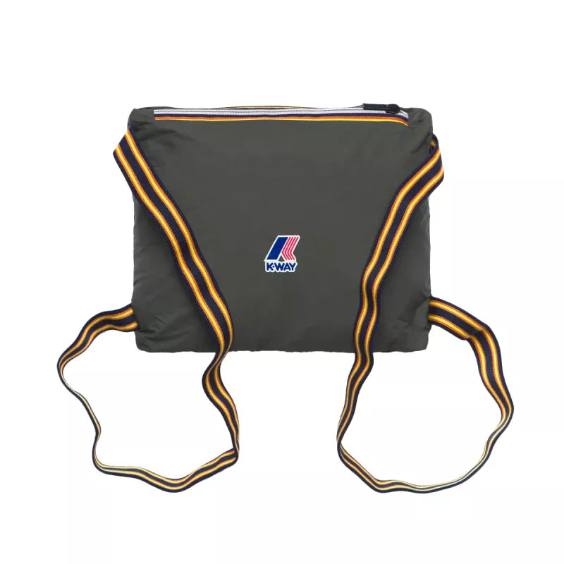 Parka À Capuche K-Way Le Vrai 4.0 Eiffel East - Kaki/Noir