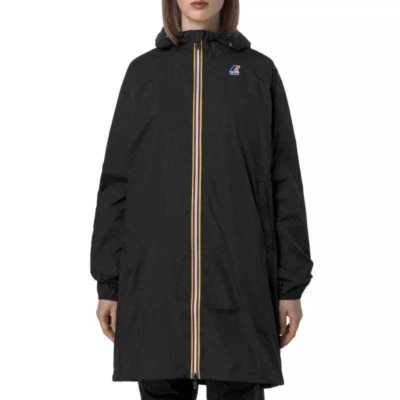 K-Way Le Vrai 4.0 Eiffel East Hooded Parka - Black Pure