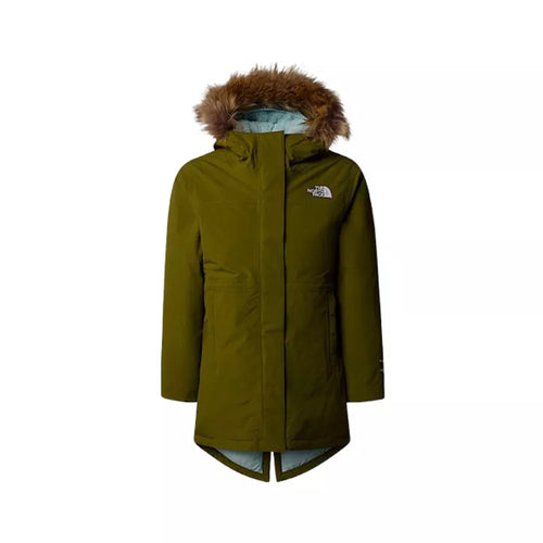 Parka À Capuche G Arctic - Kaki/Blanc - Fille