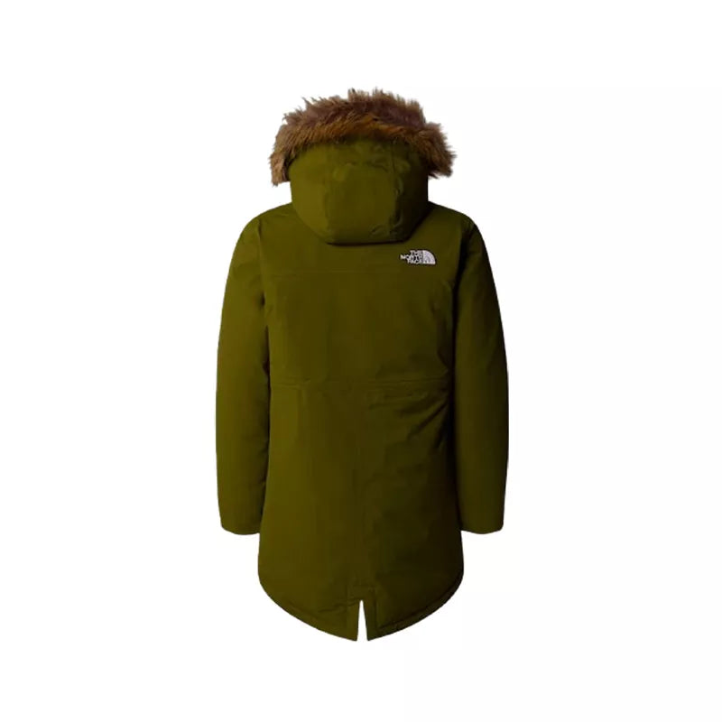 Parka À Capuche G Arctic - Kaki/Blanc - Fille