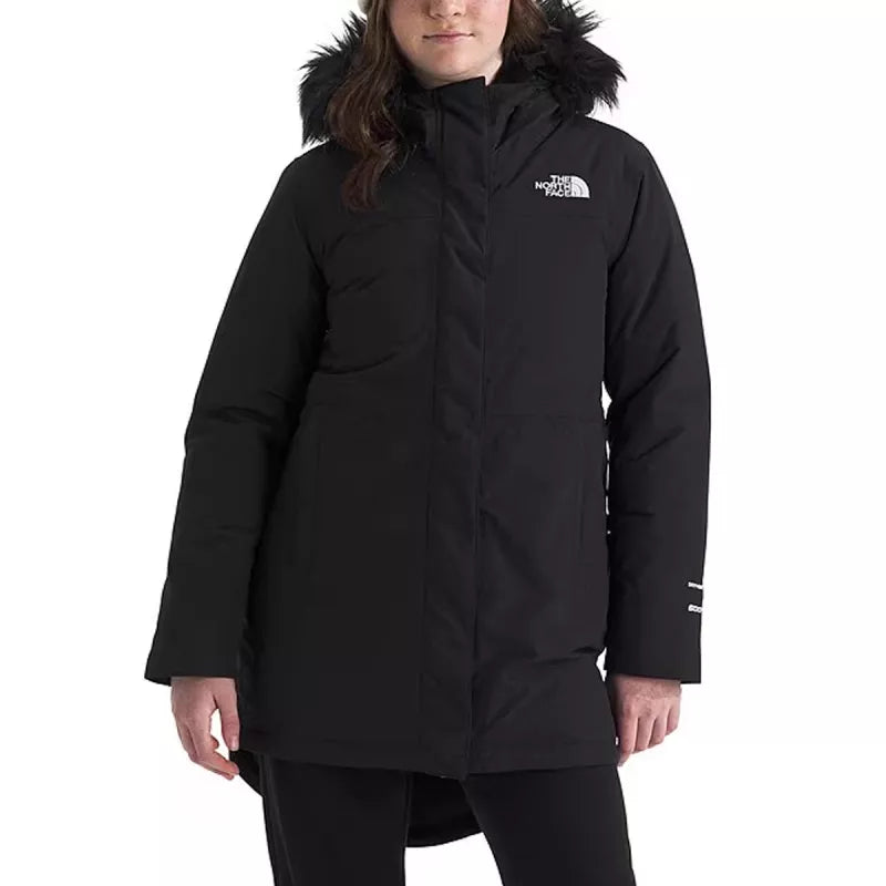 Hooded G Arctic Parka - Black/White - Girls