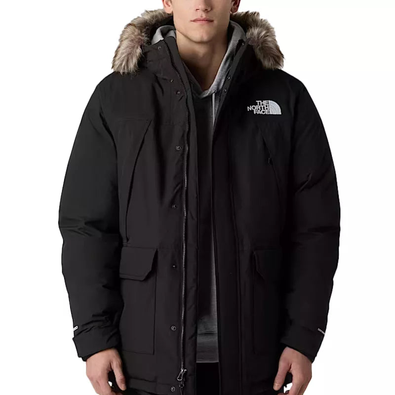 The North Face - Parka À Capuche Mc Murdo - Noir Blanc