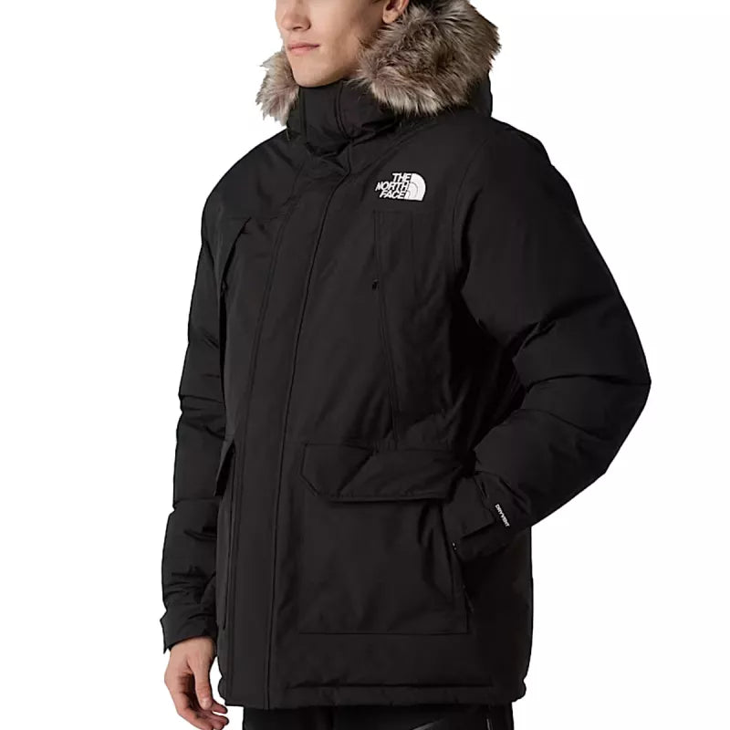 The North Face - Parka À Capuche Mc Murdo - Noir Blanc