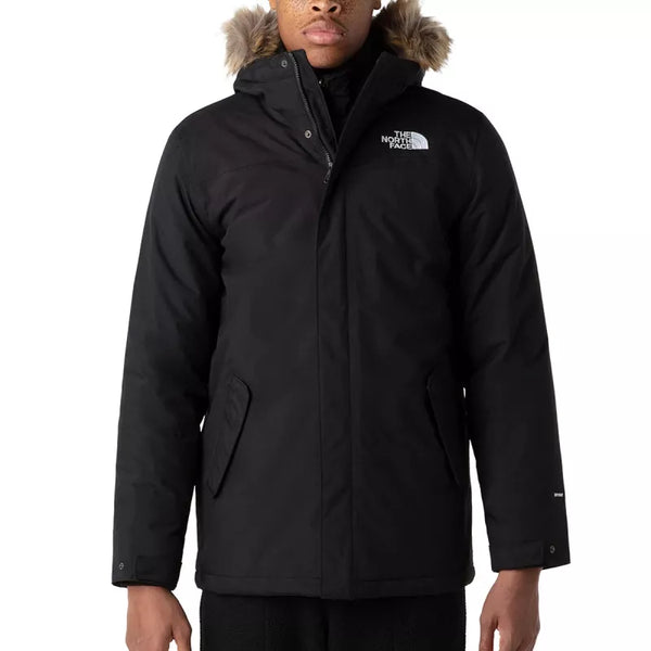 The North Face - Parka con capucha Zaneck - Negro/Blanco