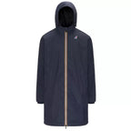 Parka Con Cappuccio Foderato K-Way Le Vrai 4.0 Eiffel East Warm - Blu Marino
