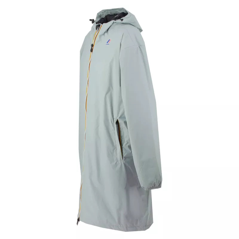 K-Way Le Vrai 4.0 Eiffel East Warm Lined Hooded Parka - Light Gray