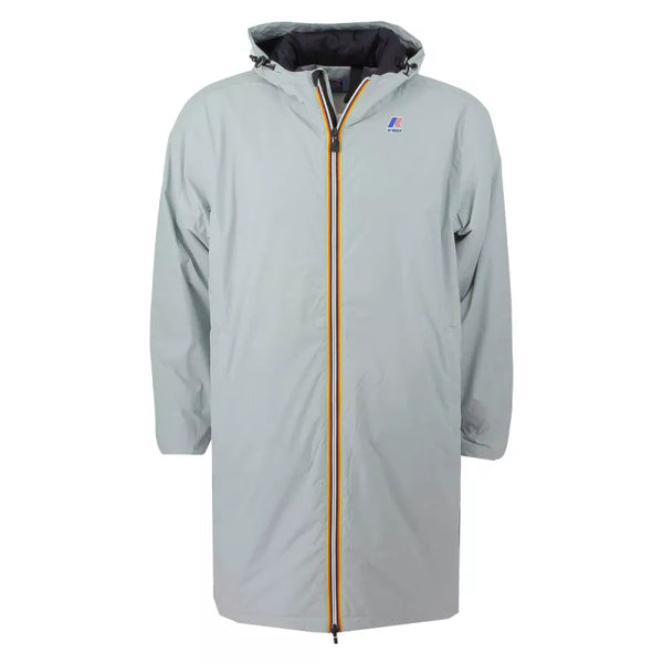 Parka con capucha y forro cálido Le Vrai 4.0 Eiffel East de K-Way - Gris claro