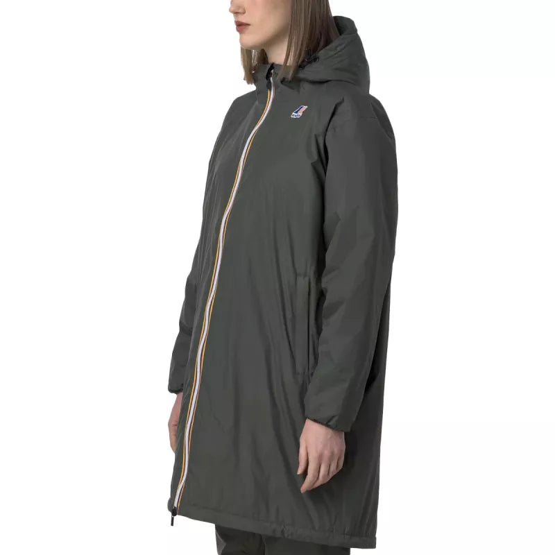 K-Way Le Vrai 4.0 Eiffel East Warm Lined Hood Parka - Khaki/Black