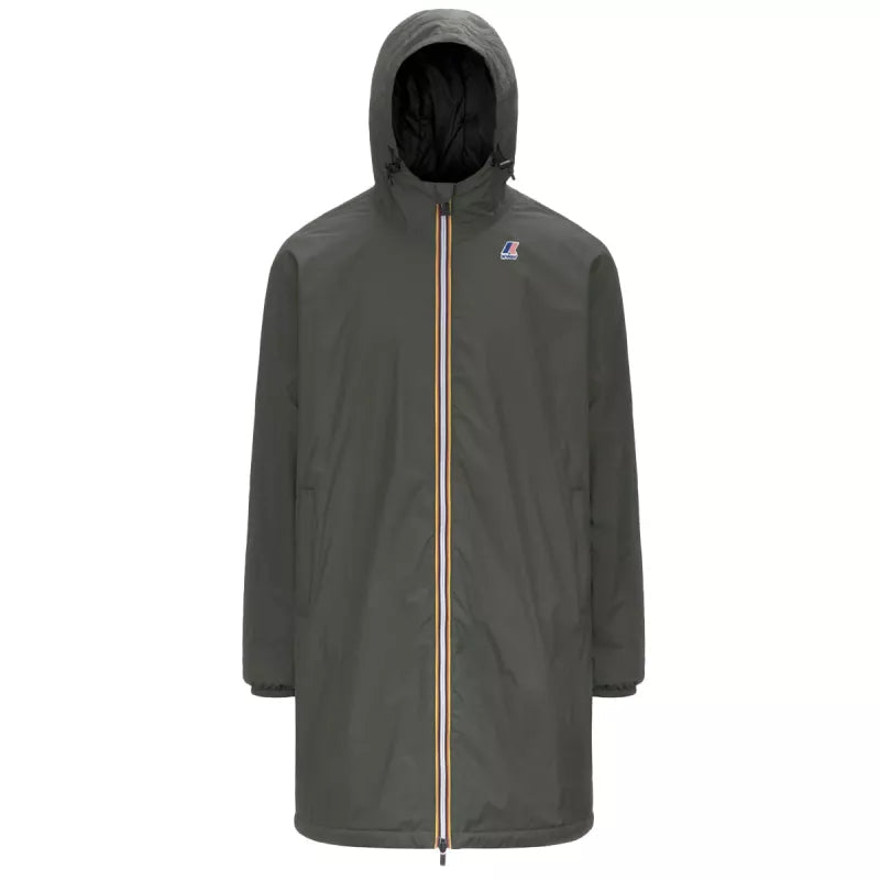 K-Way Le Vrai 4.0 Eiffel East Warm Lined Hood Parka - Khaki/Black