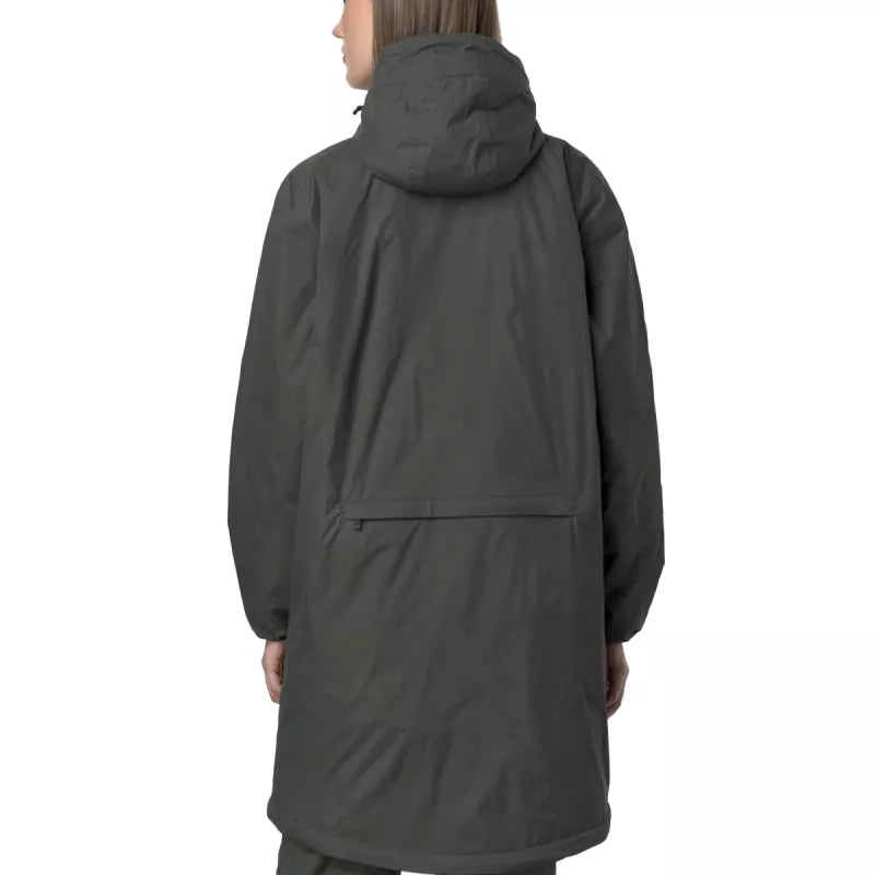 Parka Capuche Doublee K-Way Le Vrai 4.0 Eiffel East Warm - Kaki/Noir