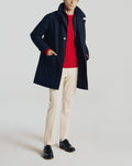 Fursac - Parka en mezcla de lana - Azul marino - Hombre