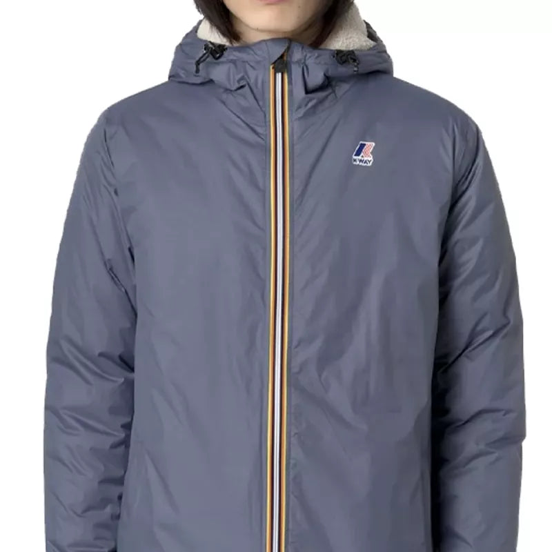 Parka K-Way Le Vrai 3.0 Eiffel Sherpa - Gris Bleu