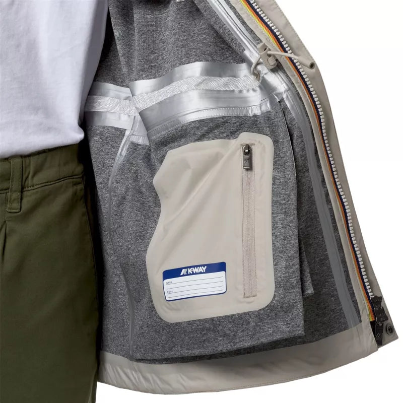 Parka K-Way Manphy Bonded Jersey - Beige