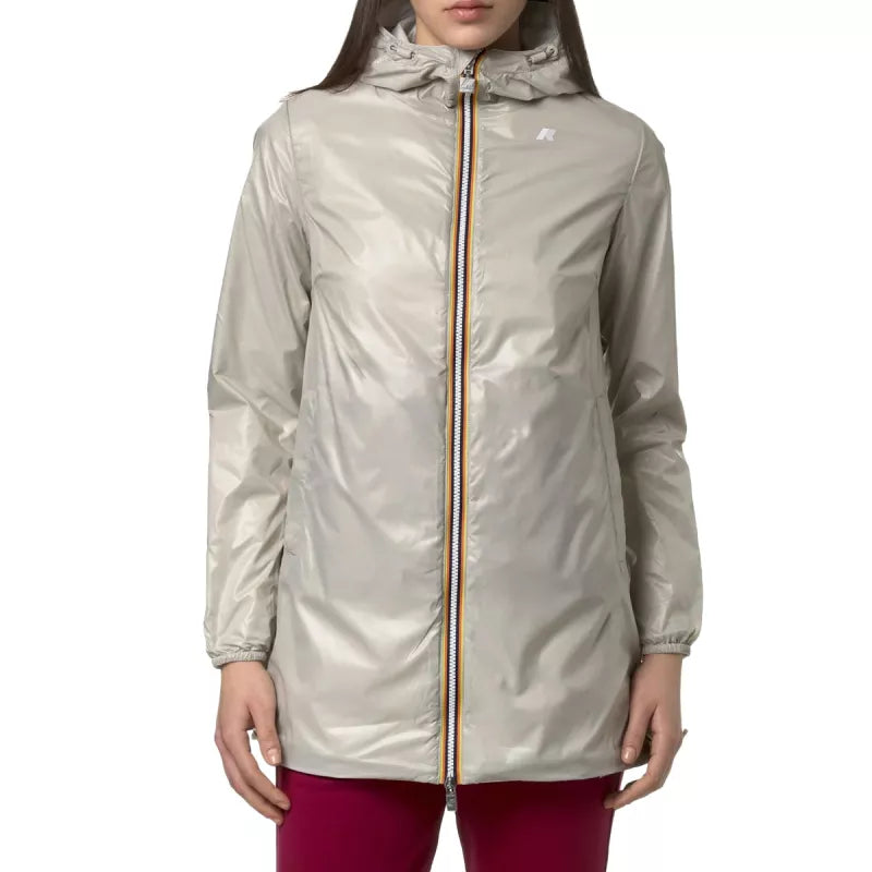 Parka K-Way Sophie Plus 2 Reversible - Blanc Et Beige