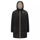 Parka Longue À Capuche Double Sherpa K-Way Le Vrai 4.0 Eiffel East Orsetto - Black Pure
