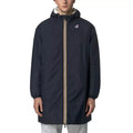 Parka Longue À Capuche Double Sherpa K-Way Le Vrai 4.0 Eiffel East Orsetto - Bleu Marine