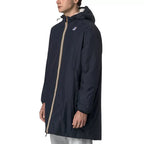 Parka Longue À Capuche Double Sherpa K-Way Le Vrai 4.0 Eiffel East Orsetto - Bleu Marine