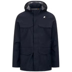 K-Way Manphy Bonded Jersey-parka – blå