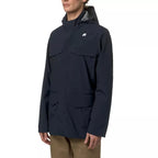 K-Way Manphy Bonded Jersey-parka – blå