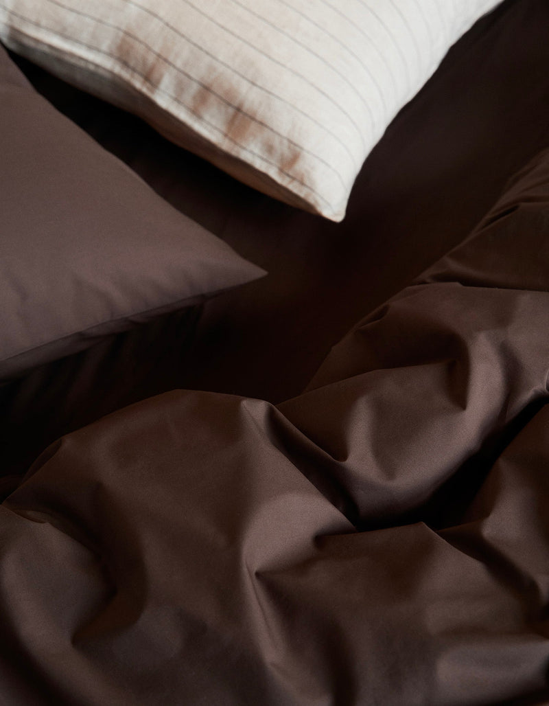 2 Taies D'Oreiller - 100% Percale De Coton 120 Fils - 12 Coloris