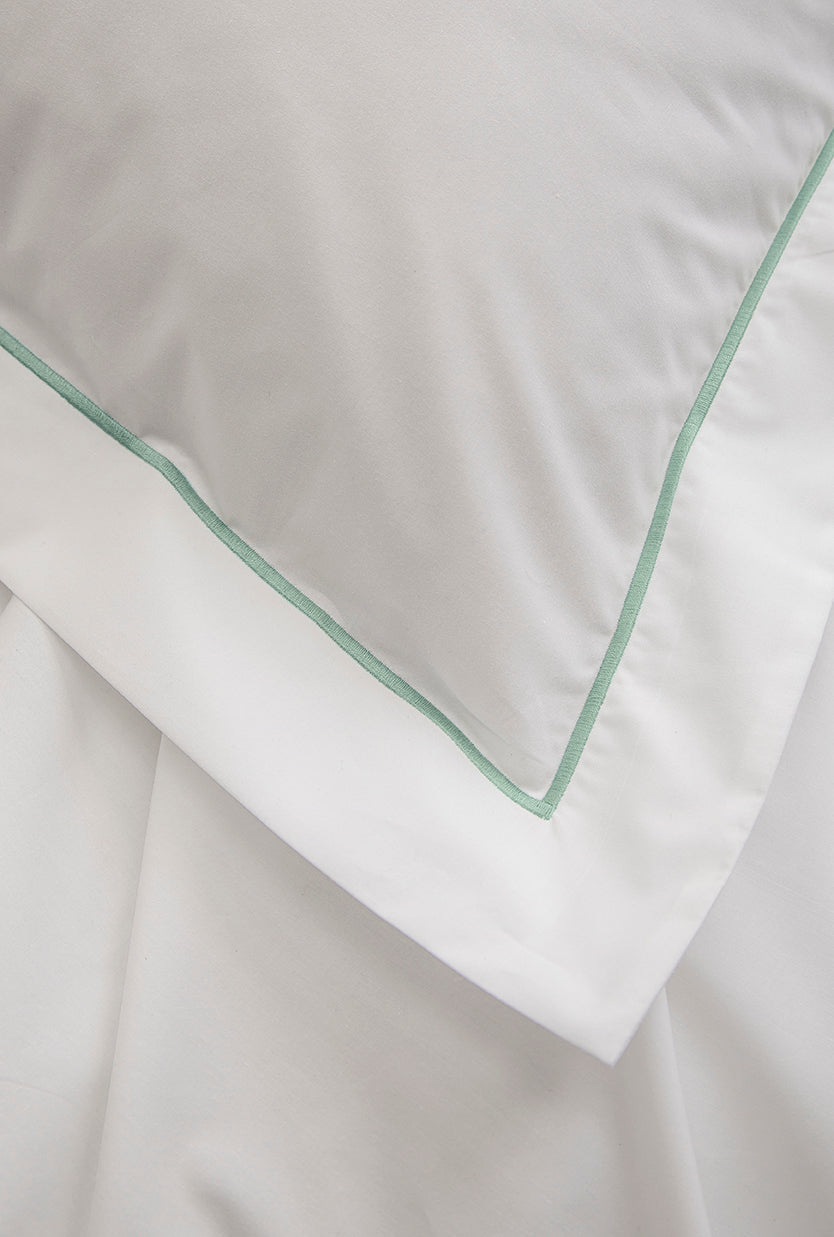 Set De 2 Taies D'Oreillers - 100% Percale De Coton Bourdon - 11 Coloris