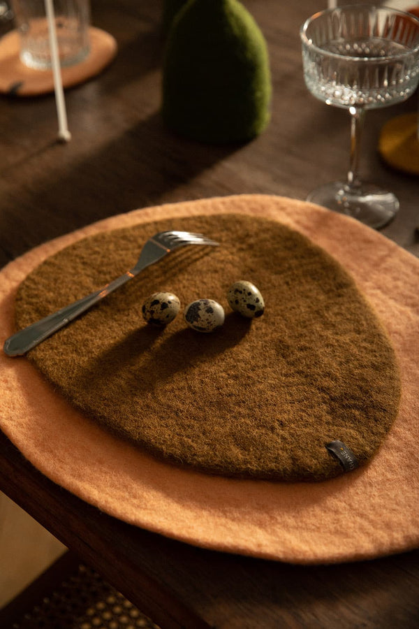 Underlägg Sten Enfärgad - Blush