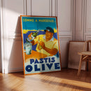 Affiche “Comme À Marseille… Pastis Olive”