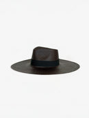 Chapeau Paille Pat - Choco Black
