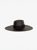 Chapeau Paille Pat - Choco Black