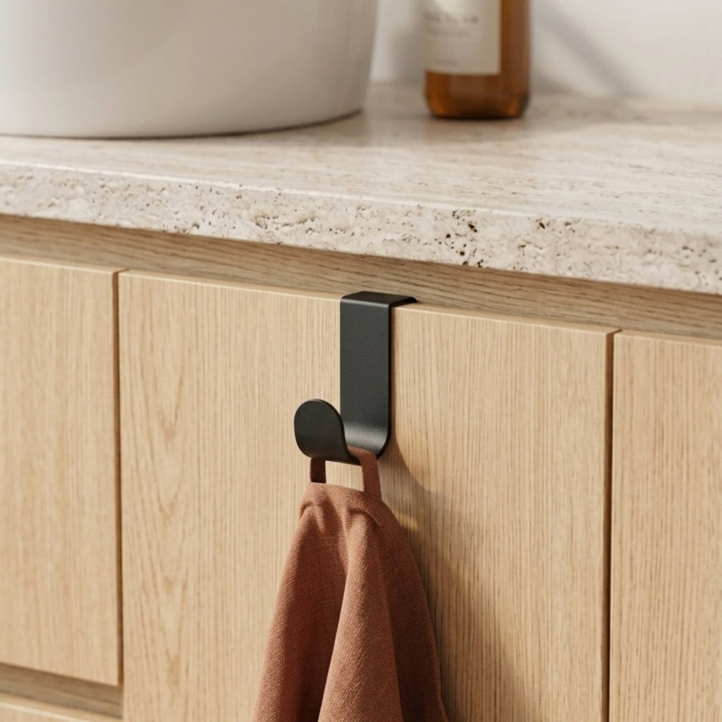 Le Discret - Patère De Porte - Noir Mat Fine Texture