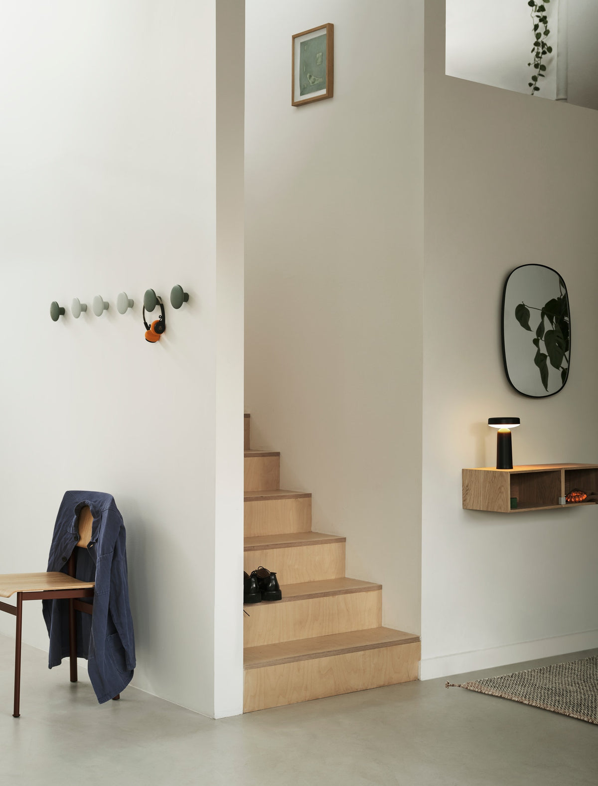Percheros The Dots De Muuto, L, Negro