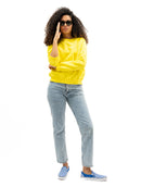 Le Sweatshirt 90 Marty® Molleton Bio-Recyclé Jaune Sunny Delight