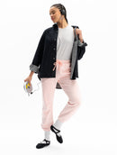 Le Jogging Marty® Molleton Bio-Recyclé Rose Milkshake