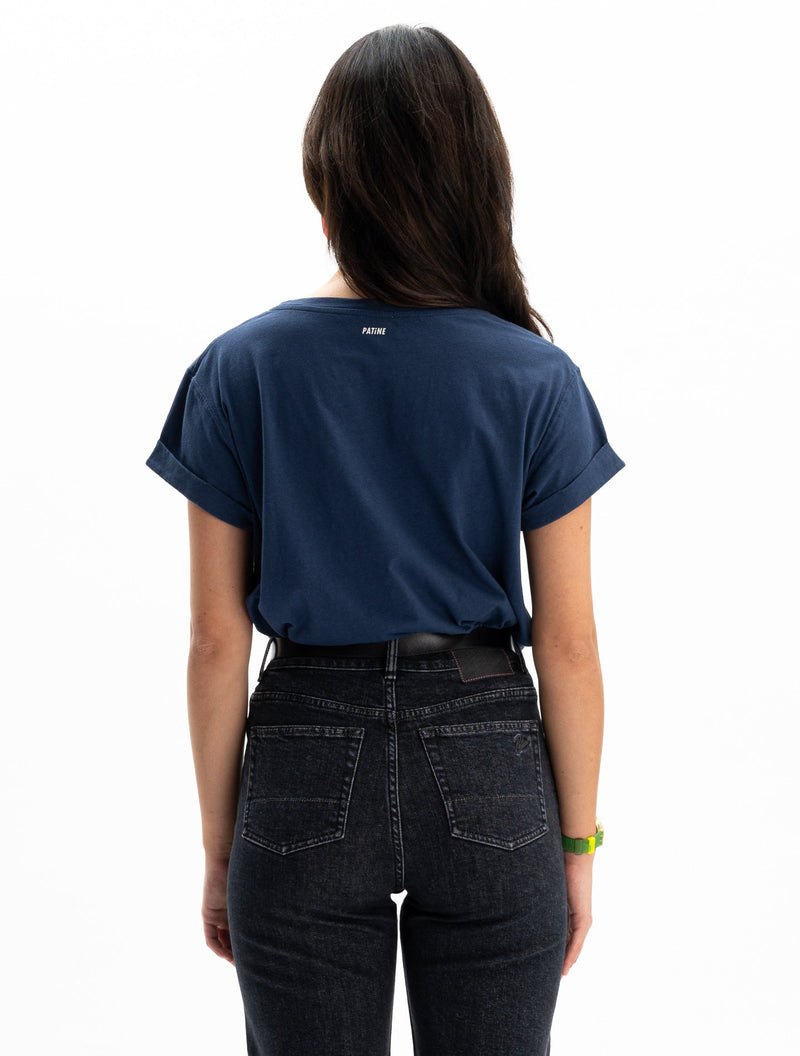 Le Tee-Shirt Cool Willie® Jersey Bio-Recyclé Bleu Navy