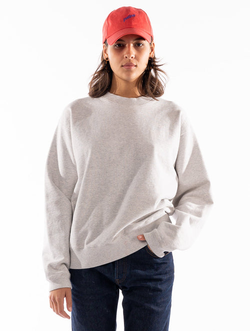 The Oversized Marty® Organic-Recycled Fleece Sweatshirt Heather Gray