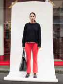 Le Pantalon Flare Power Stretch Rouge Tomato