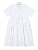 La Robe Queen Deluxe Poppy Popeline De Coton Bio Blanc Extra Blanc