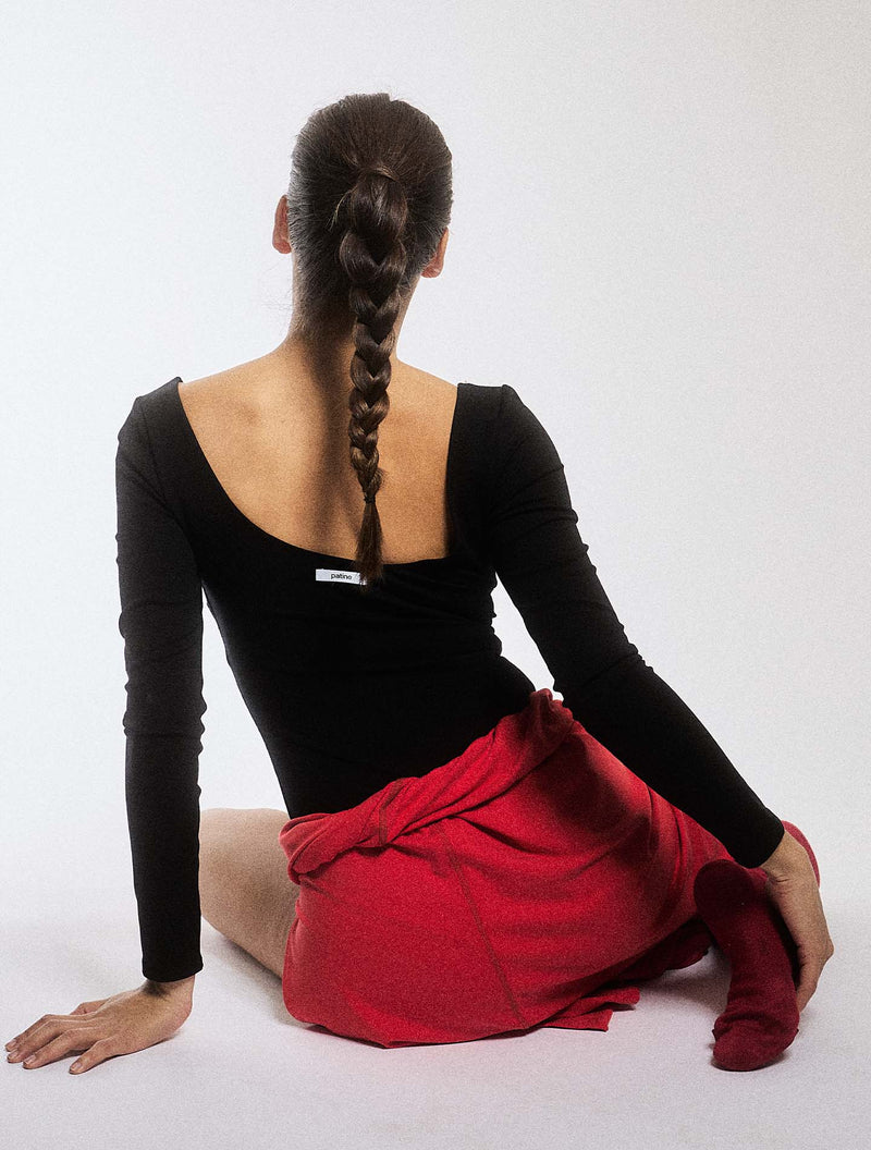 The Iconic Power Stretch Bodysuit Black Black Coffee