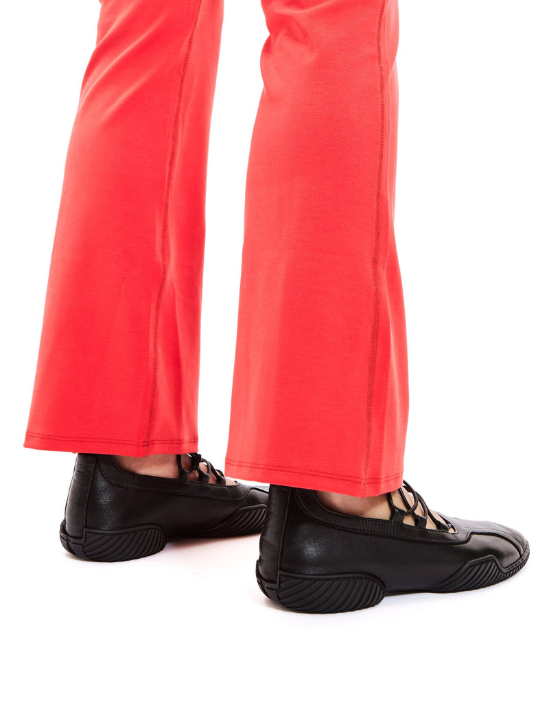 Le Pantalon Flare Power Stretch Rouge Tomato