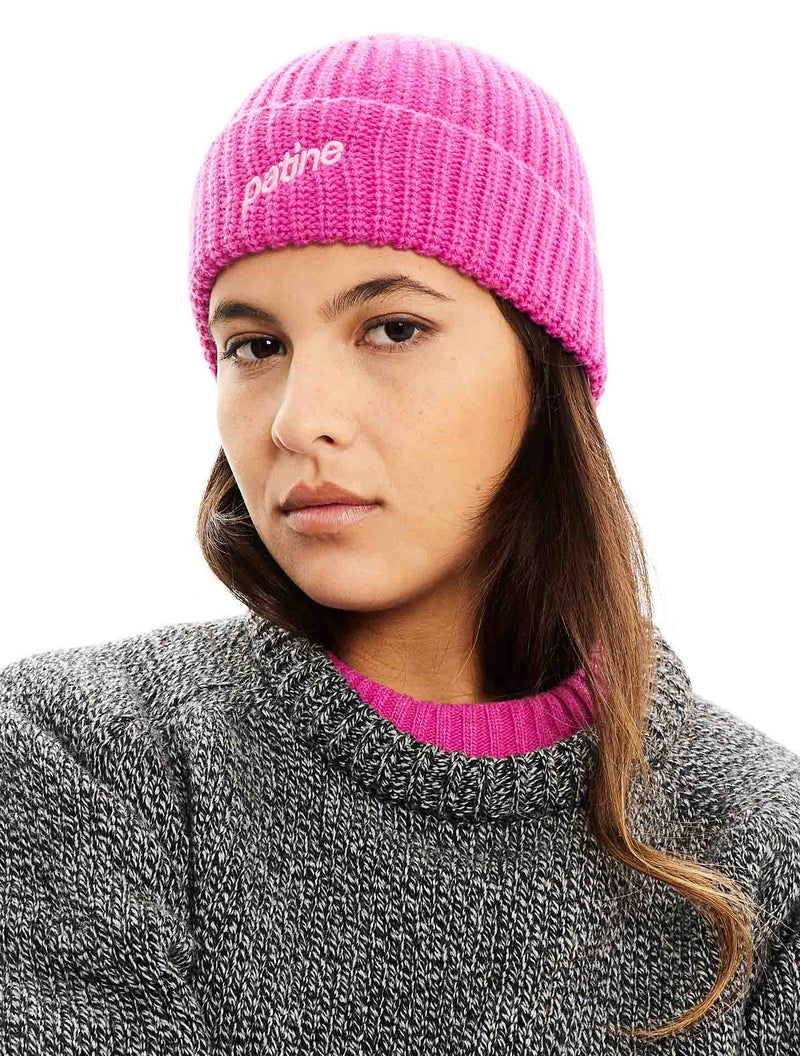 The Candy Pink Wooly Wool Hat